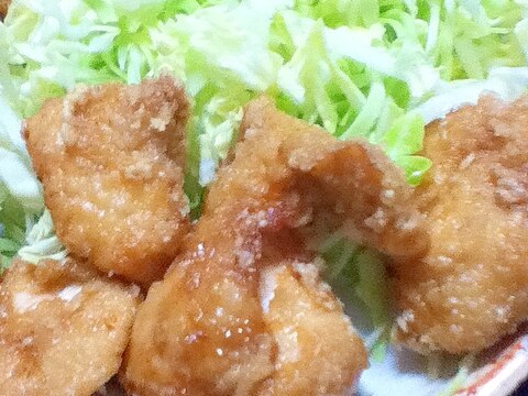 【下味におろし玉ねぎ】鶏むね肉の唐揚げ